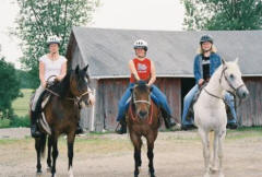 A fun afternoon for three young riders near Beaver Dam, Wisconsin.